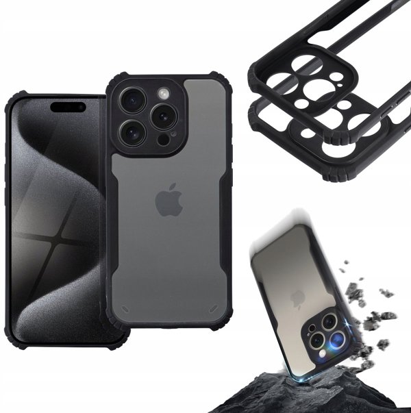 Futeral ANTI-DROP do SAMSUNG S25 FE czarny