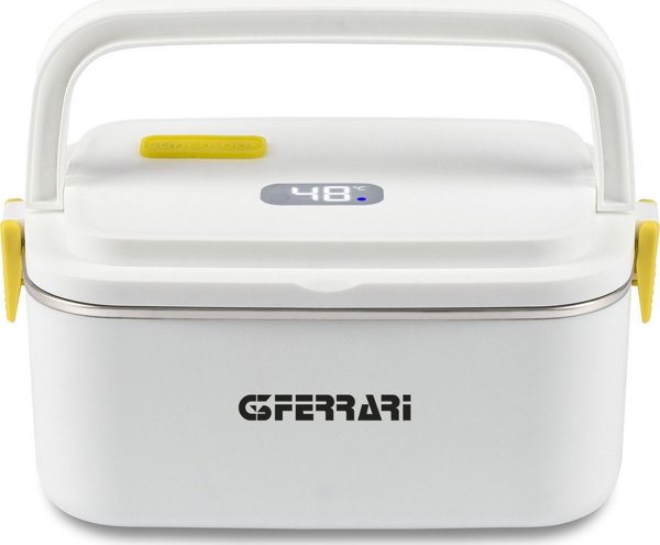 G3Ferrari G10166 Ηλεκτρικό Φορητό Lunch Box 48W, με Ανοξείδωτο Δοχείο 800cc, Θερμαινόμενο