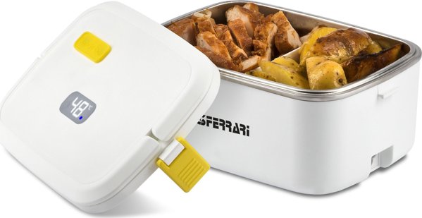 G3Ferrari G10166 Ηλεκτρικό Φορητό Lunch Box 48W, με Ανοξείδωτο Δοχείο 800cc, Θερμαινόμενο
