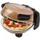 G3Ferrari Napoletana Φούρνος Πίτσας 1200W, Χάλκινος, για Πίτσα 31cm με 2 Πέτρες Ψησίματος