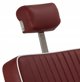 Gabbiano fotel barberski Visionerio czerwony chrom rama
