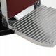Gabbiano fotel barberski Visionerio czerwony chrom rama