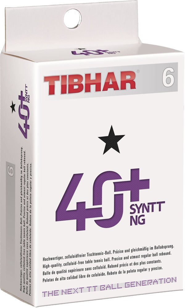 Galda tenisa bumbinas TIBHAR 40+ SYNTT *  baltas 6gb.iep.