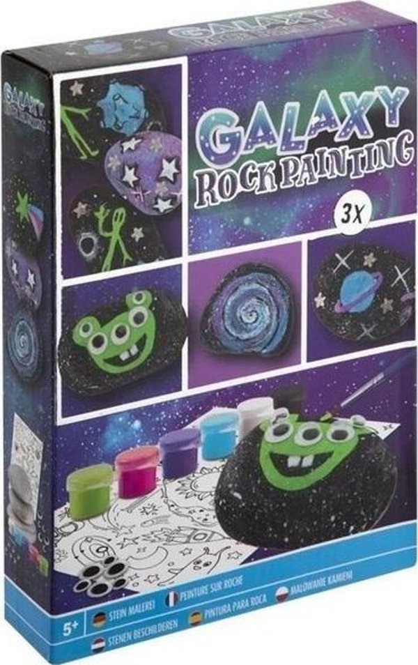 Usborne Publishing Ltd Σετ Ζωγραφικής Βράχων Γαλαξίας - 3 Πέτρες για Ζωγραφική