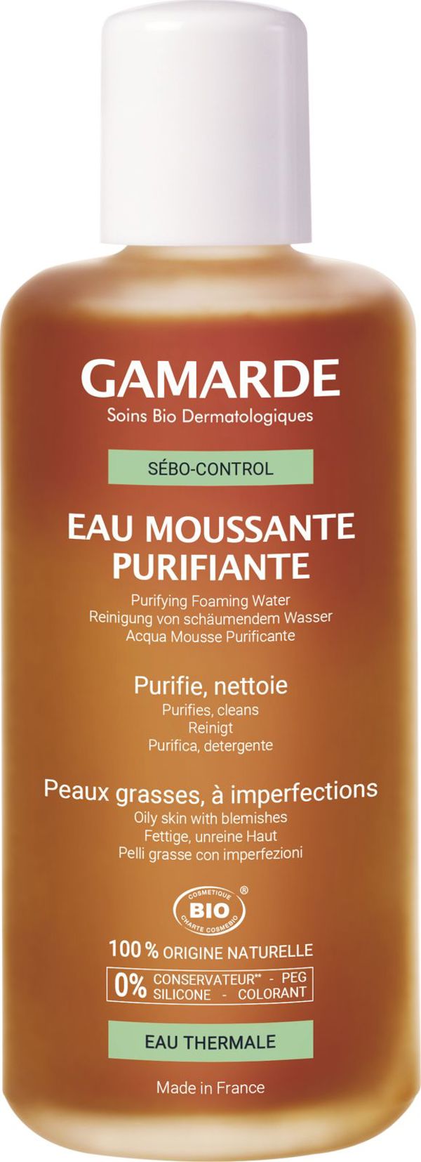 Gamarde Αφρώδες καθαριστικό νερό προσώπου 200 ml - universal