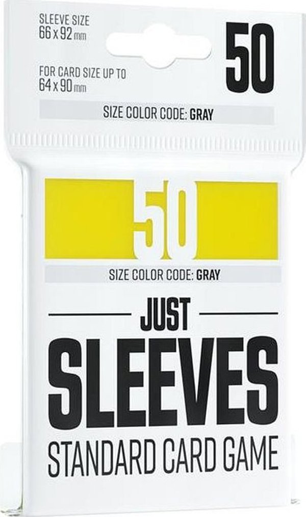Gamegenic Gamegenic: Just Sleeves - Standard μανίκια για παιχνίδι με κάρτες (66x91 mm), κίτρινο, 50 τεμάχια 13962960 4251715411360