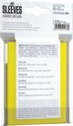 Gamegenic Gamegenic: Just Sleeves - Standard μανίκια για παιχνίδι με κάρτες (66x91 mm), κίτρινο, 50 τεμάχια 13962960 4251715411360