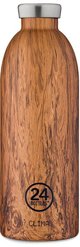 24Bottles Clima Bottle 0.85L Sequoia Wood, Θερμός από Ανοξείδωτο Ατσάλι, 850ml