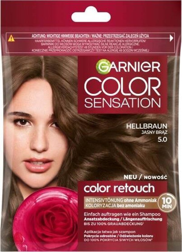 Garnier Color Retouch Σαμπουάν Βαφής για Ρίζες 5.0 Ανοιχτό Καφέ