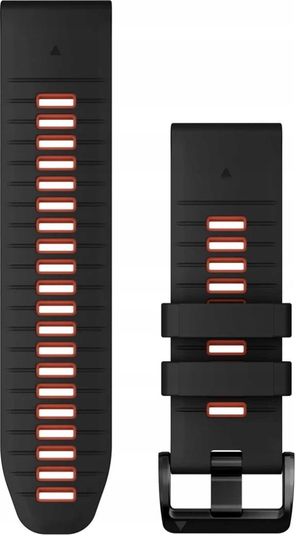 Garmin Garmin Ανταλλακτικό λουράκι QuickFit 26mm Σιλικόνη Γραφίτης/Πορτοκαλί