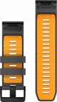 Garmin Garmin Ανταλλακτικό λουράκι QuickFit 26mm Σιλικόνη Γραφίτης/Πορτοκαλί