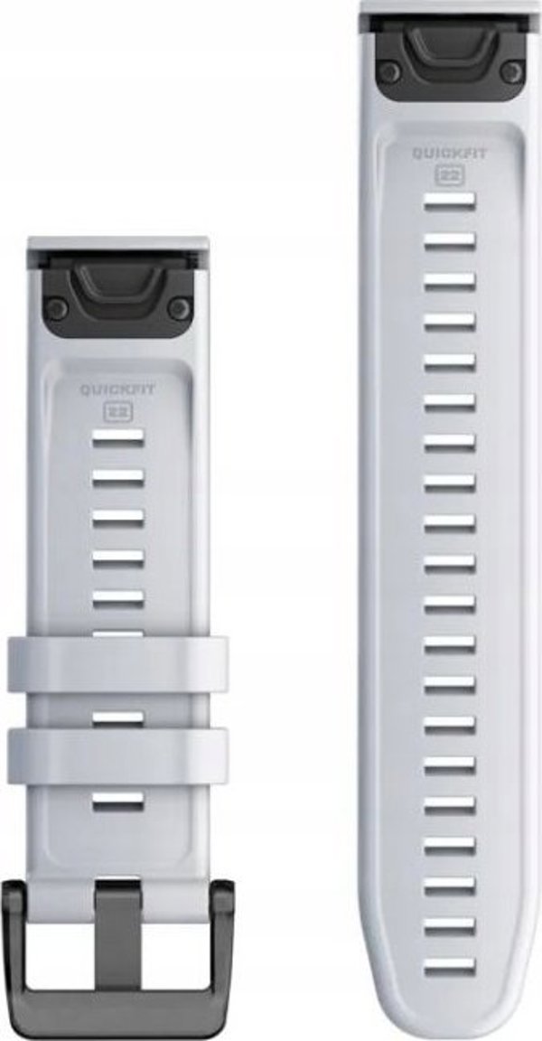 Garmin Pasek silikonowy na nadgarstek QuickFit 22 (kamiennobialy / czarna sprzaczka)
