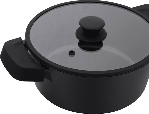 Κατσαρόλα HD 12461 Μαύρο HOBART 2.3 L 20X9.5 CM