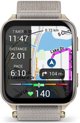 Garmin Venu X1 Soft Gold Titanium Caseback and French Gray ComfortFit Nylon Band