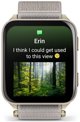Garmin Venu X1 Soft Gold Titanium Caseback and French Gray ComfortFit Nylon Band