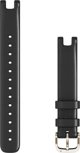 Garmin Δερμάτινο λουράκι καρπού - σειρά Lily (μαύρο / κρεμ χρυσό κούμπωμα) (010-13068-A1)