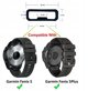Garmin Λουράκι σιλικόνης για τον καρπό QuickFit 22 (γαλάζιο / μαύρη αγκράφα) (010-12863-20)