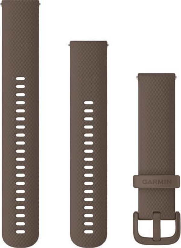 Garmin Λουράκι σιλικόνης για τον καρπό Quick Release 20 (καφέ / καφέ αγκράφα) (010-12924-81)