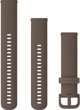 Garmin Λουράκι σιλικόνης για τον καρπό Quick Release 20 (καφέ / καφέ αγκράφα) (010-12924-81)