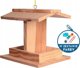 Garden&Fun Ξύλινη Ταΐστρα Πουλιών με Σετ Χρωμάτων για Διακόσμηση, 14x11x11,5cm