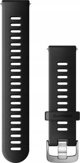 Garmin Λουράκι σιλικόνης για τον καρπό Quick Release 20 (μαύρο / ατσάλινη αγκράφα) (010-11251-9P)