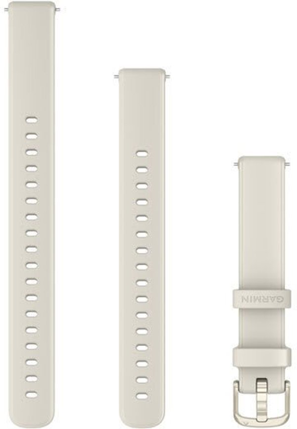 Garmin Lily 2-Armband (14 mm), Silikon Bone / Lunargold