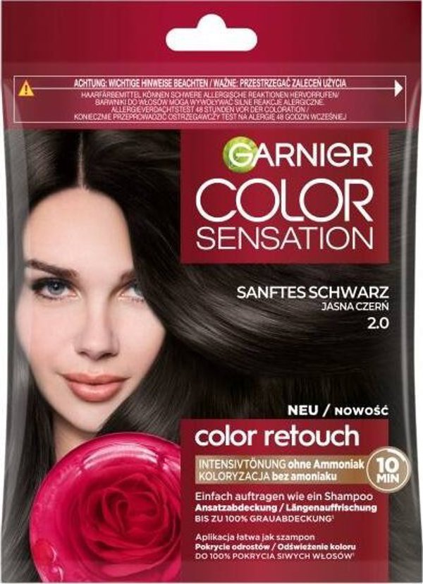 Garnier Ρετούς Χρώματος Σαμπουάν Βαφής 2.0 Ανοιχτό Μαύρο