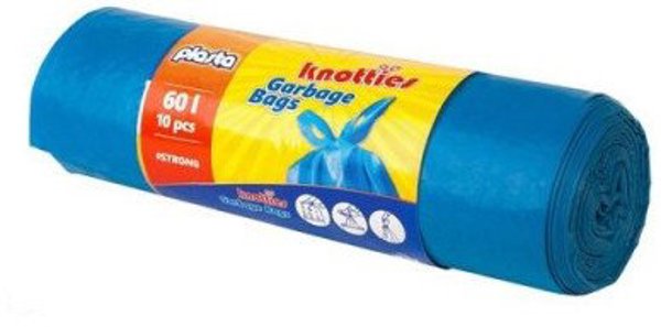 ΣΑΚΟΥΛΕΣ ΣΚΟΥΠΙΔΙΩΝ PLASTA KNOTIES 60L 10ΤΕΜ