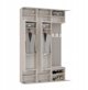 Ντουλάπα Goodhome HAGA III 2Sz1W Κασμίρ με 2 Πόρτες και Κρεμάστρα