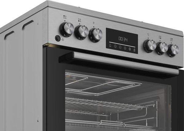 Gas stove with electric oven BEKO FBMA62330TXDSN, 60 cm