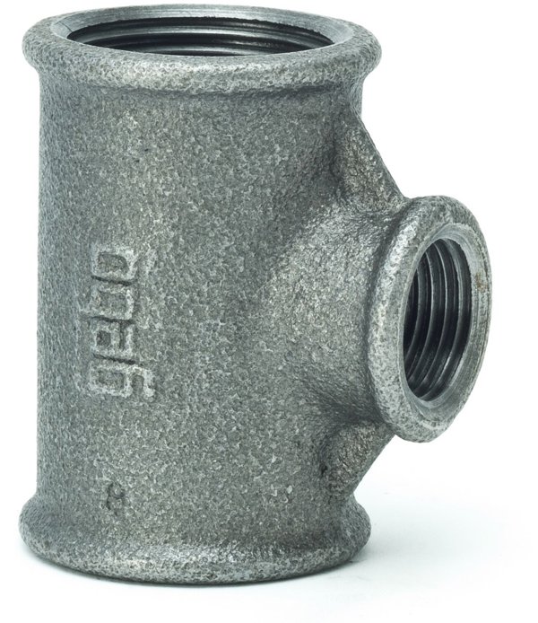 Gebo Μειωτικό Ταφ (T) με Περικόχλιο 2'' x 1/2'' x 2'', Μαύρο