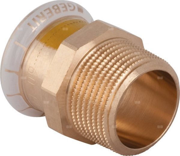 Geberit Mapress Χαλκός Αέριο - Μεταβατικός σύνδεσμος GZ 15 x 3/4" [1]