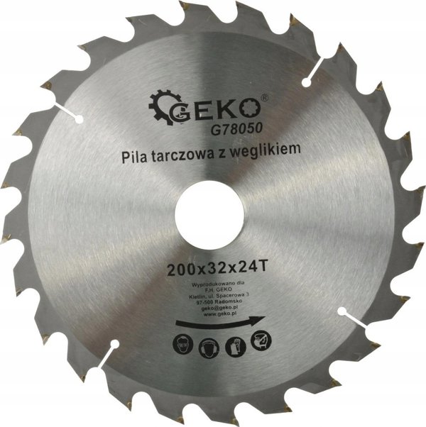 Geko Δίσκος Κοπής Ξύλου 200x32mm, 24 Δόντια (24T)