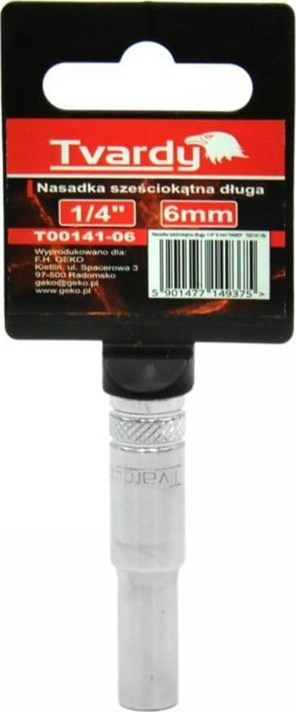 Geko Μακρύ Εξάγωνο Καρυδάκι 1/4" 6mm Tvardy T00141-06