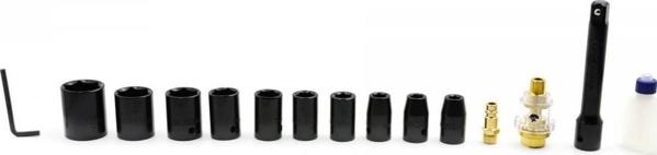 Geko G03180 Πνευματικό Κρουστικό Κλειδί 1/2" 850Nm με Σετ Υποδοχών σε Θήκη