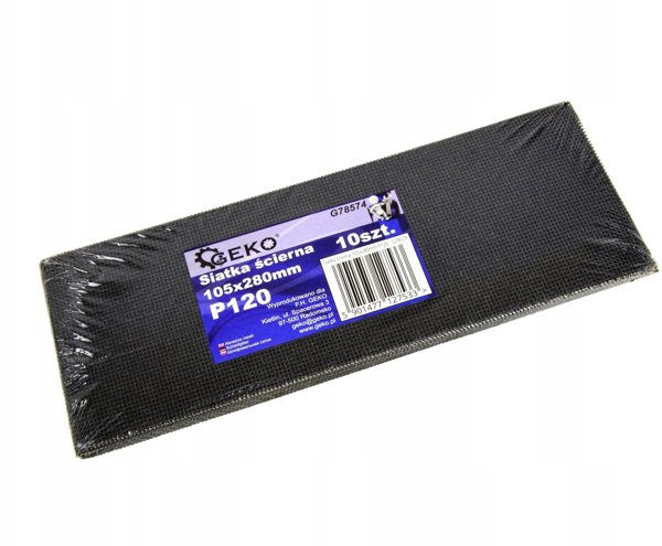 Geko Δίχτυ Λειαντικό 105x280mm P120 (10/1000)