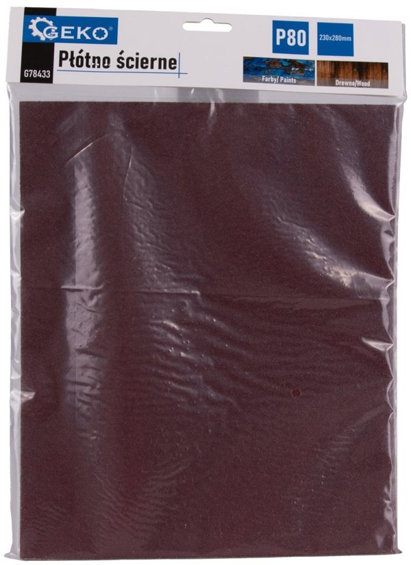 Geko Plotno scierne – arkusz 230x280mm P80