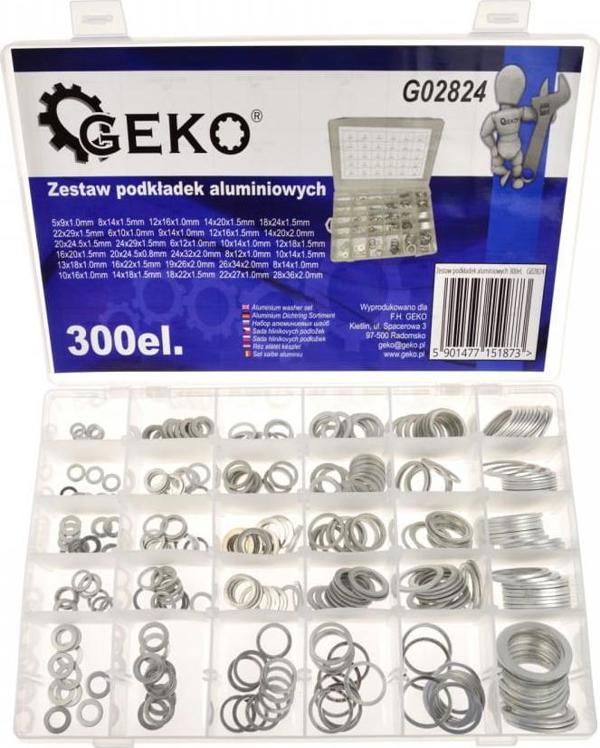 Geko G02824 Σετ Αλουμινένια Υποστηρίγματα 300 Τεμάχια