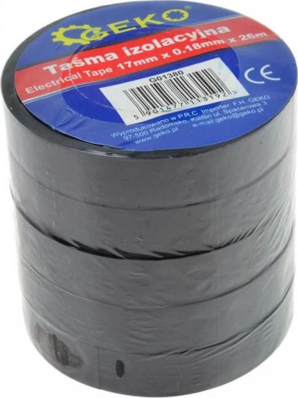 Geko Ταινία Μόνωσης Ηλεκτρολογική 17mm x 0.18mm x 26m G01380