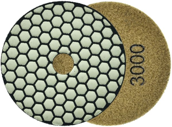 Geko Tarcza polerska do szlifowania gresu na sucho 100mm GR3000 (25/250))
