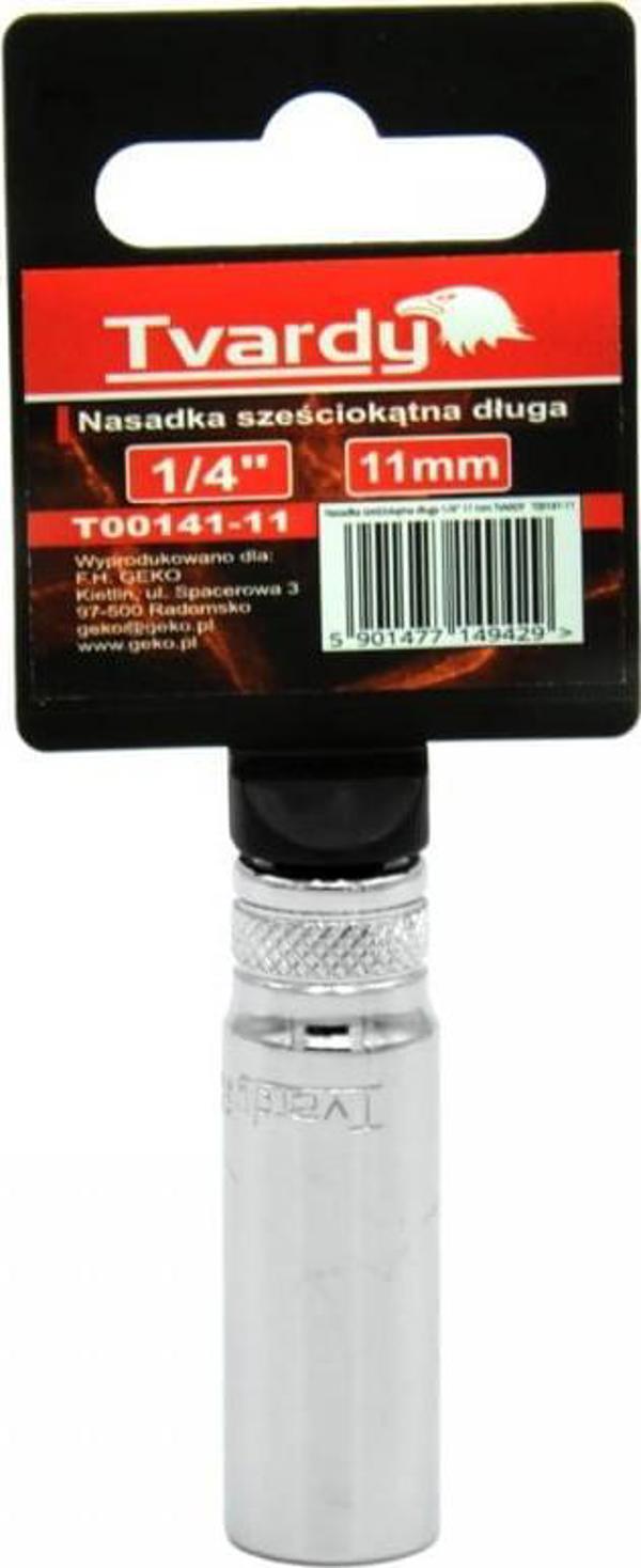 Geko Μακρύ Εξάγωνο Καρυδάκι 1/4" 11mm Tvardy T00141-11