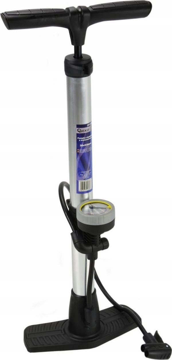 Geko Πιεσόμετρο Αντλία με Μανόμετρο 38x530mm Αλουμινίου GEKO PROFI