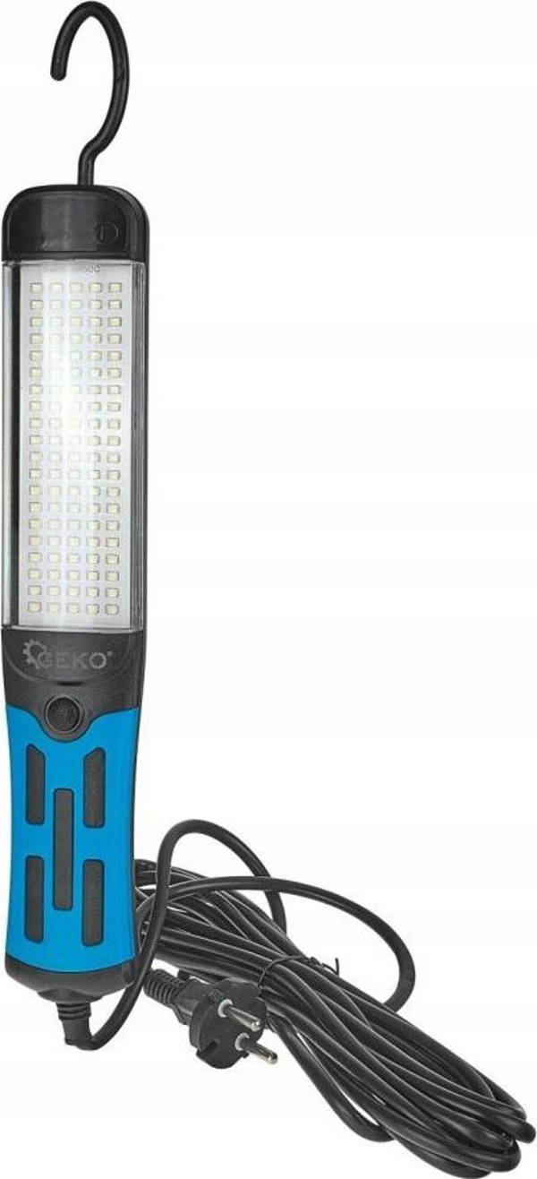 Geko Λάμπα Εργαστηρίου LED 15W 230V με Μαγνήτη, Γάντζο και Καλώδιο 5m