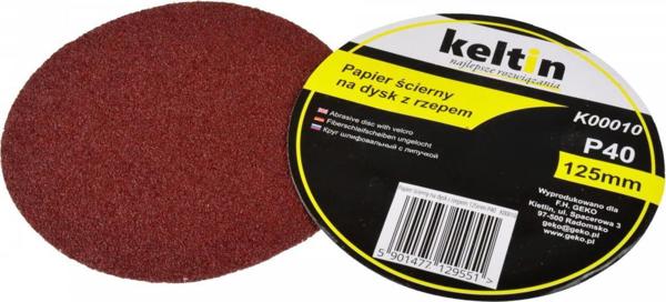 Geko Αυτοκόλλητος Δίσκος Λείανσης 125mm P40 - Γυαλόχαρτο K00010