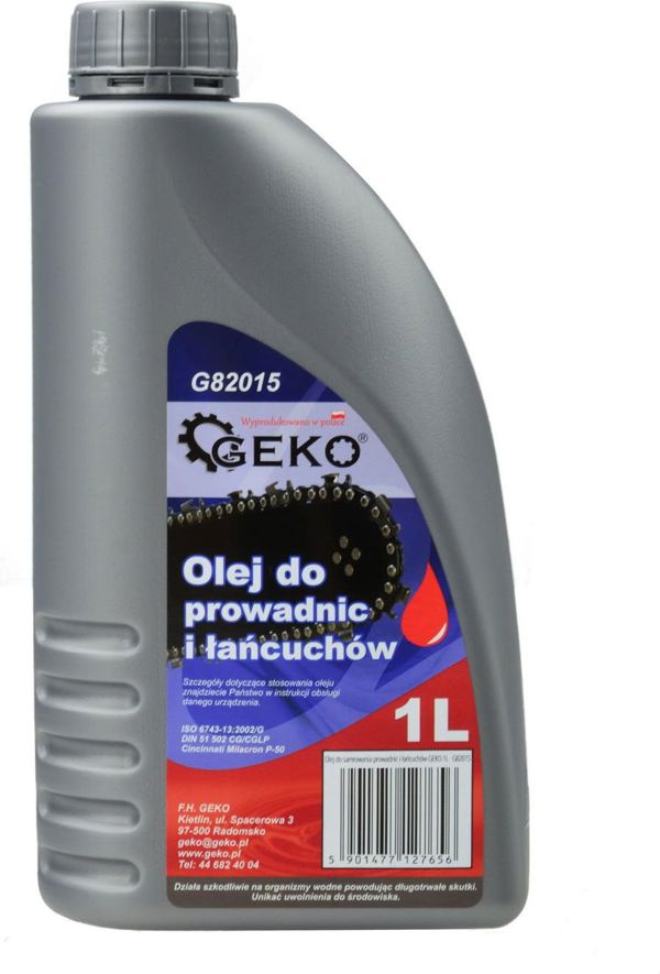 Geko Olej do smarowania prowadnic i lancuchow GEKO 1L