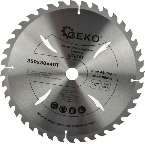 Geko tarcza do drewna 350x30x40T (G78151)