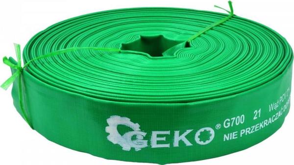 Geko Εύκαμπτος Σωλήνας PVC 2" 50m, Άοσμο Λάστιχο Άντλησης Πράσινο, 2 Bar, G70021