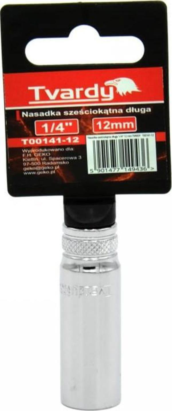 Geko Μακριά Εξάγωνη Υποδοχή 1/4" 12mm Tvardy T00141-12