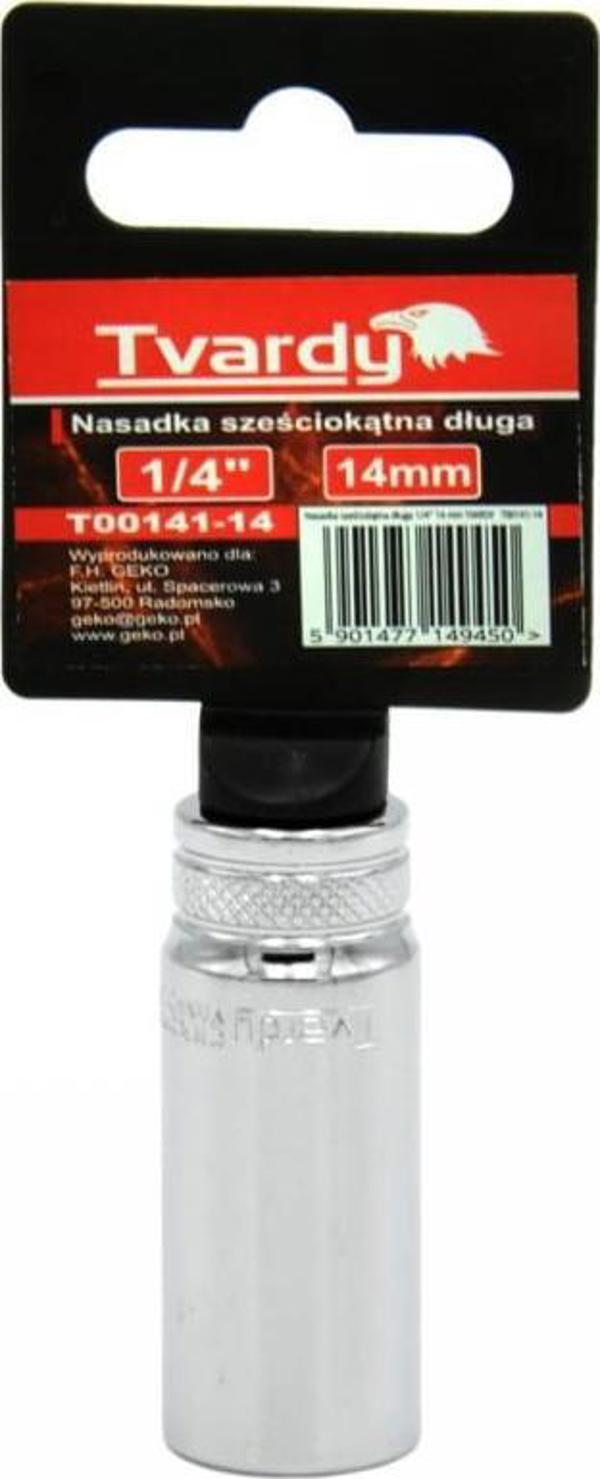 Geko Μακρύ Εξάγωνο Καρυδάκι 1/4" 14mm Tvardy T00141-14