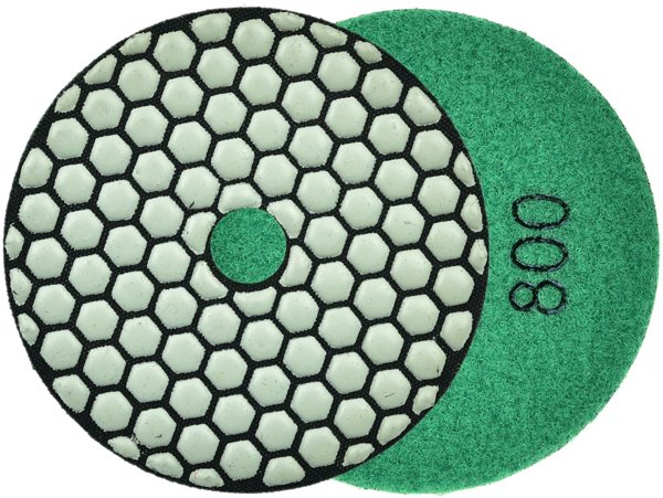 Geko Tarcza polerska do szlifowania gresu na sucho 100mm GR800 (25/250)